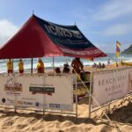 Volunteers patrol the beach over summer