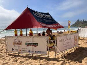 Volunteers patrol the beach over summer